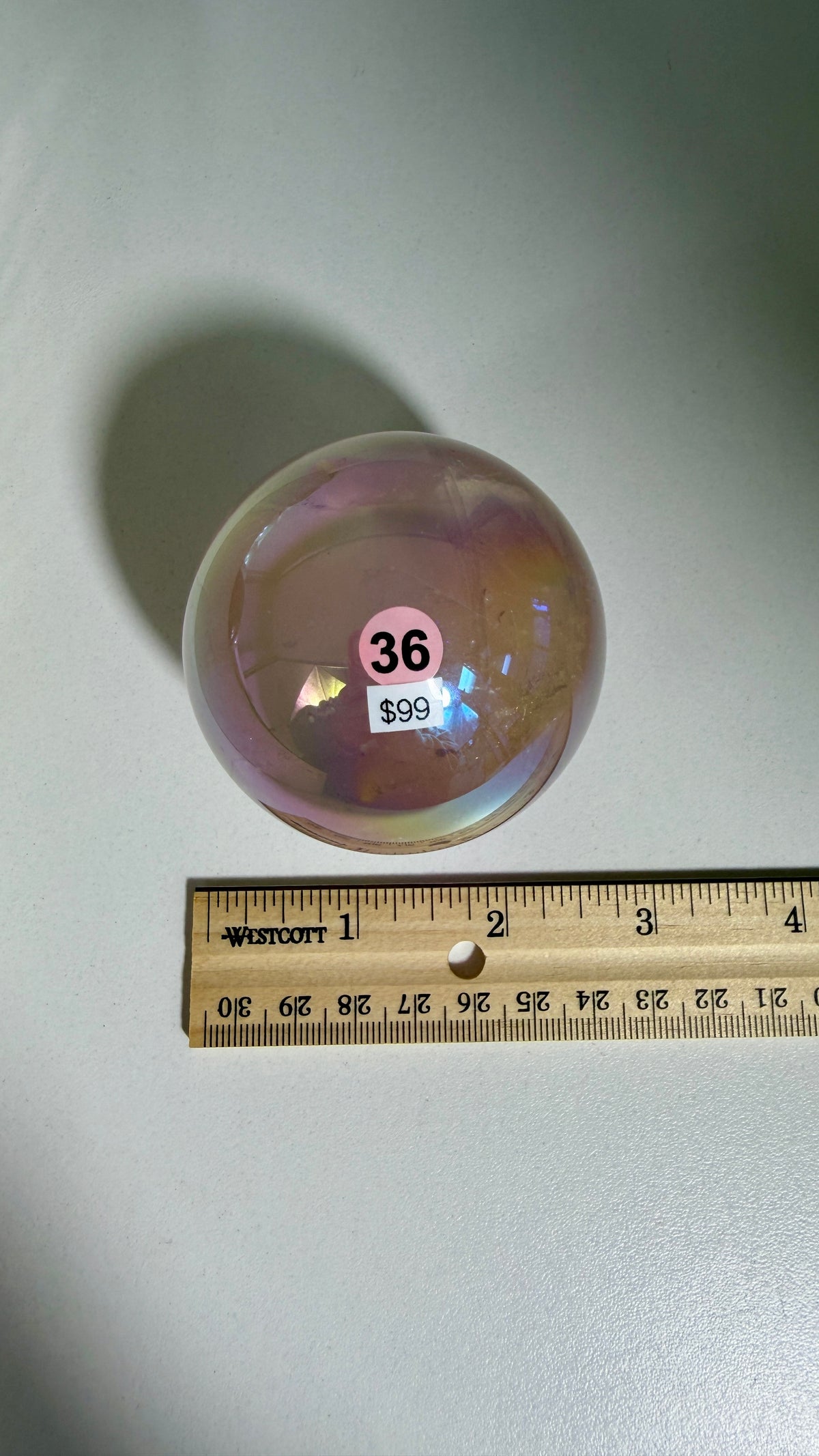 Gorgeous Aura Rose Quartz Sphere | Opt 36