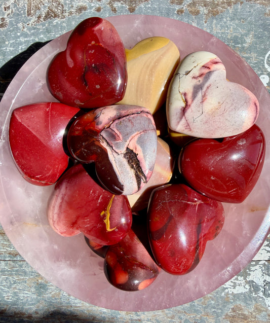 Gorgeous Mookaite Hearts (slightly Imperfect) | Intuitively Chosen