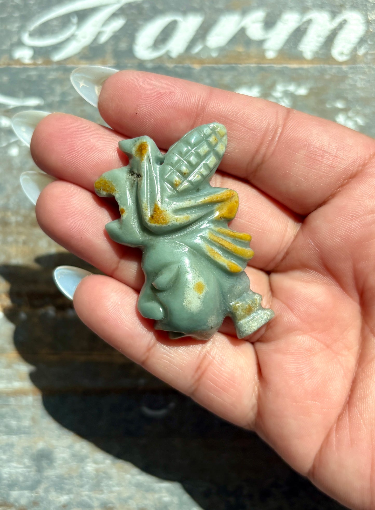 Gorgeous Guatemalan Jade Mayan Face Pendant