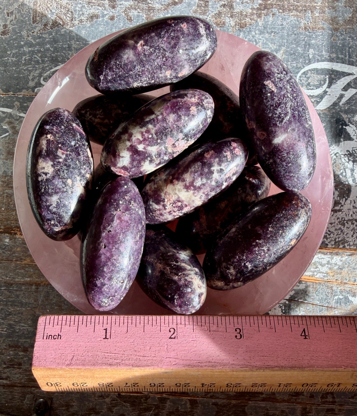 One (1) Gorgeous Lepidolite, Pink Tourmaline & Quartz Lingam | Intuitively Chosen