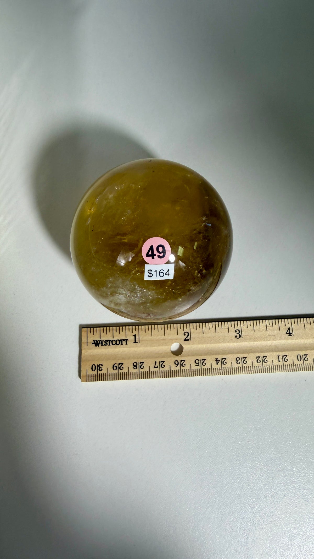 Gorgeous Natural Citrine Sphere from the Congo | Opt 49