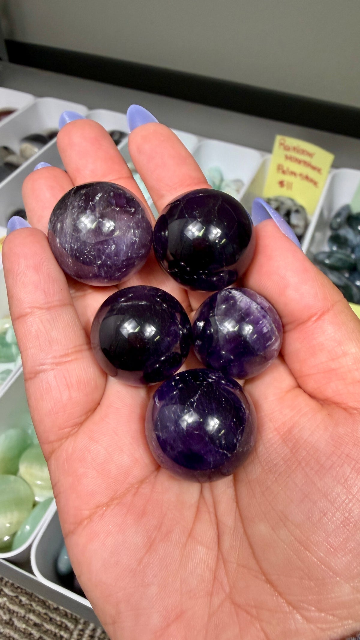 One (1) Mini Dark Amethyst Sphere | Intuitively Chosen