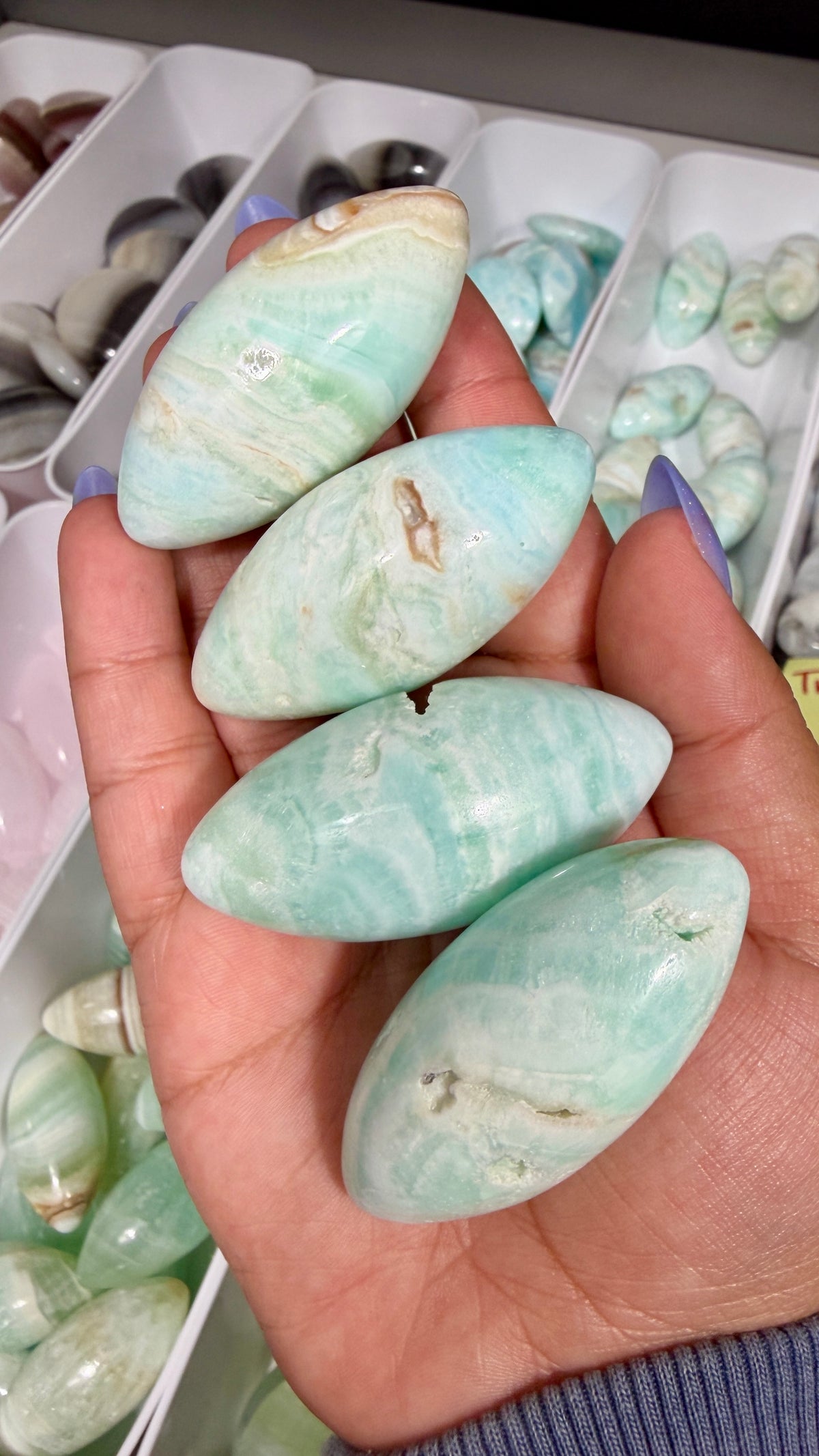 One (1) Gorgeous Caribbean Calcite Lingam | Pakistan | Intuitively Chosen
