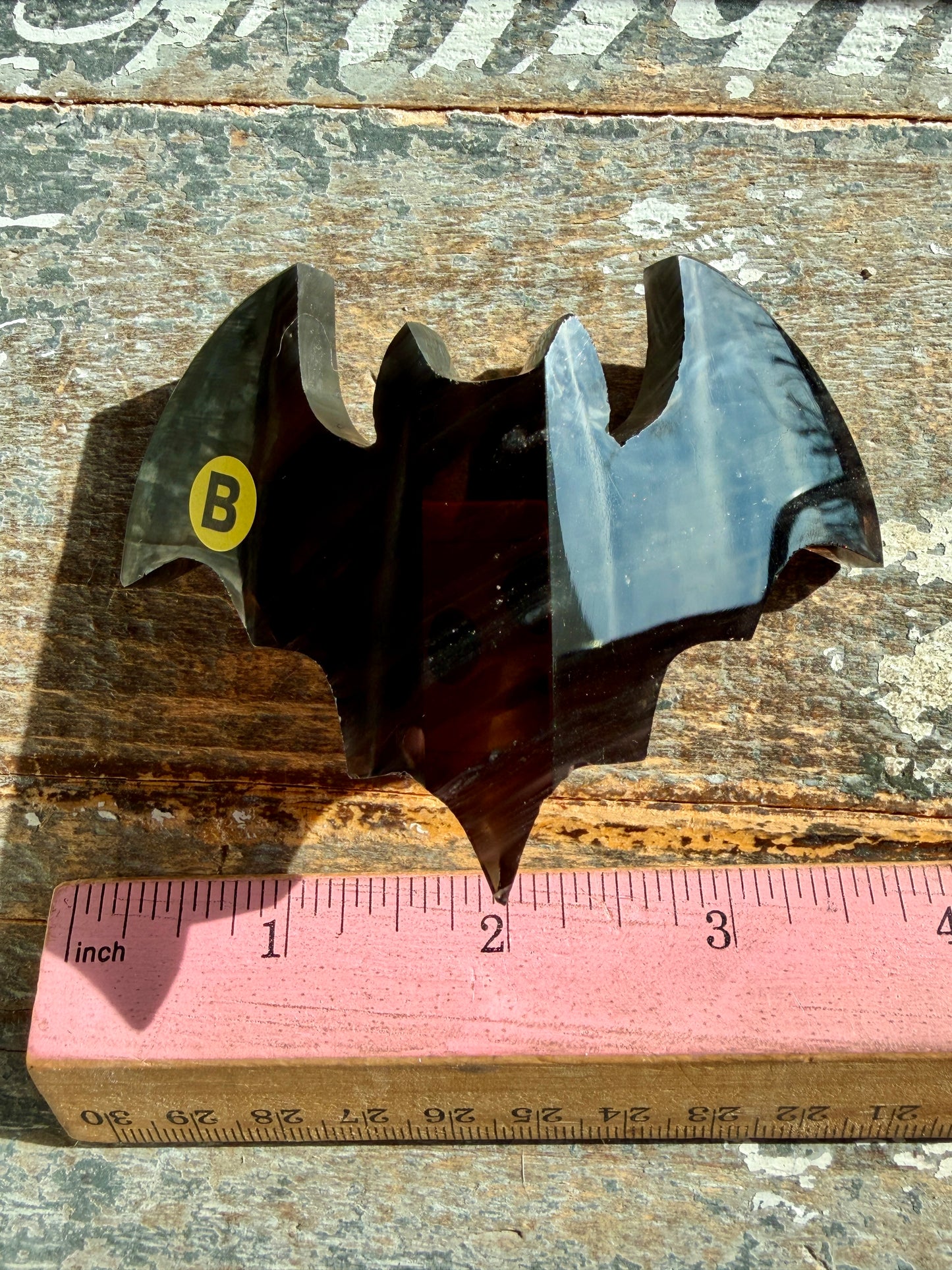 Spooky Midnight Lace Obsidian Bat | Opt B