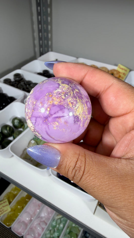 Gorgeous Phosphosiderite Sphere | Peru | Opt 8