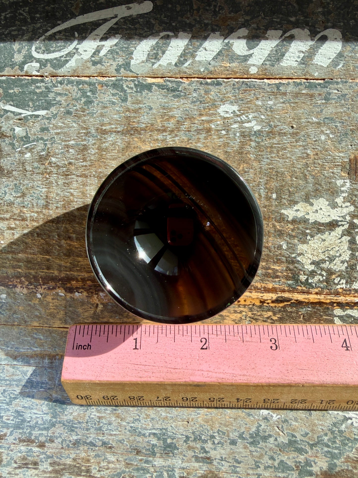 Spooky Midnight Lace Obsidian Mini Bowl | Opt S