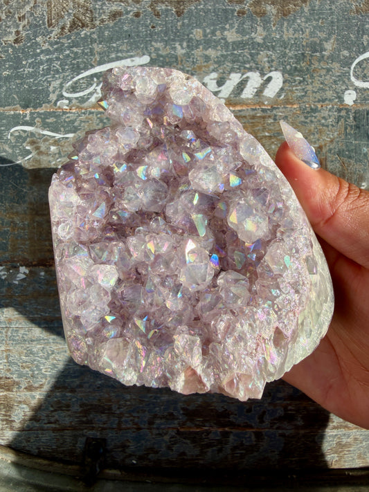 Gorgeous AURA Amethyst Cut Base | Brazil | Opt 77