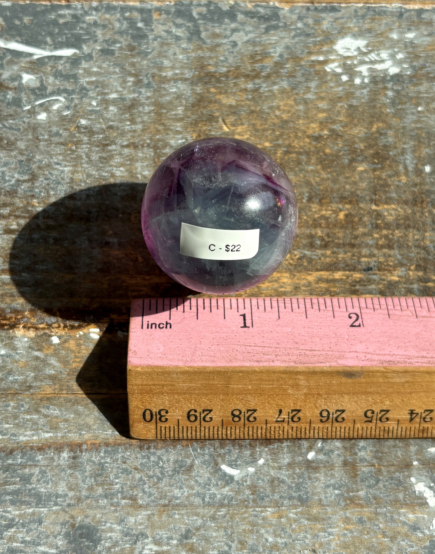 Gorgeous High Quality Rainbow Fluorite Sphere | Opt C