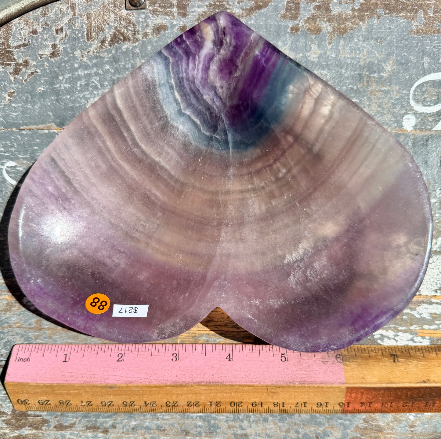 Gorgeous Silky Fluorite Heart Bowl | Opt 88