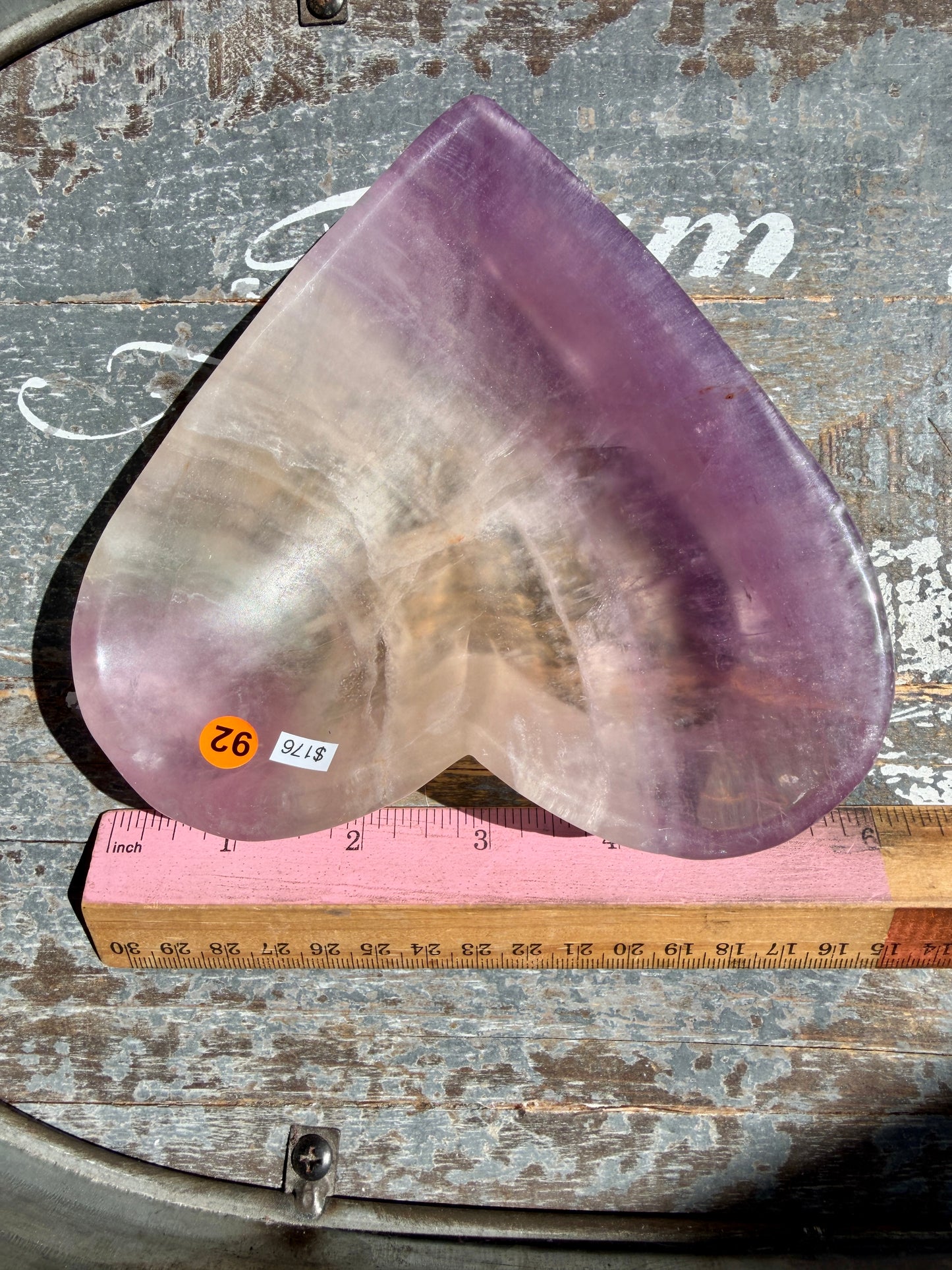Gorgeous Silky Fluorite Heart Bowl | Opt 92