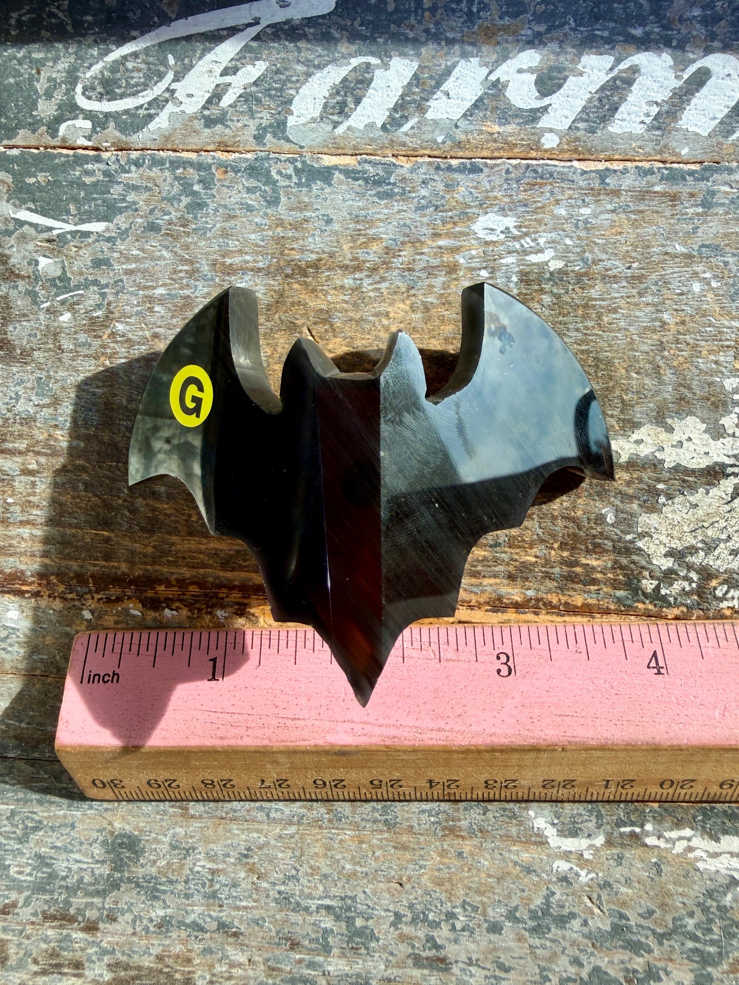 Spooky Midnight Lace Obsidian Bat | Opt G