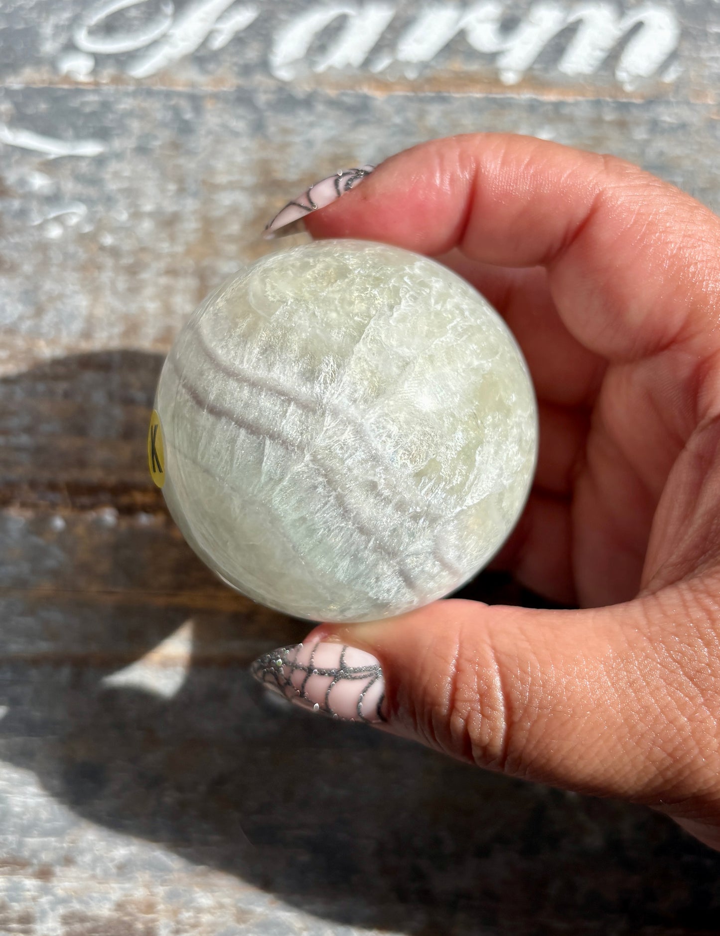 Gorgeous Mint Candy Fluorite Sphere | Opt K