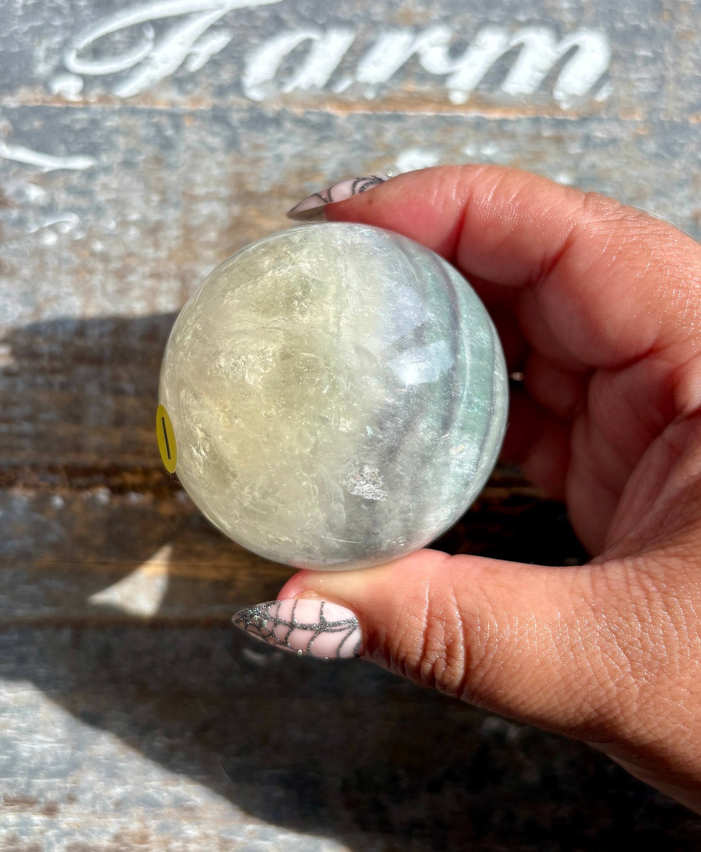 Gorgeous Mint Candy Fluorite Sphere | Opt I