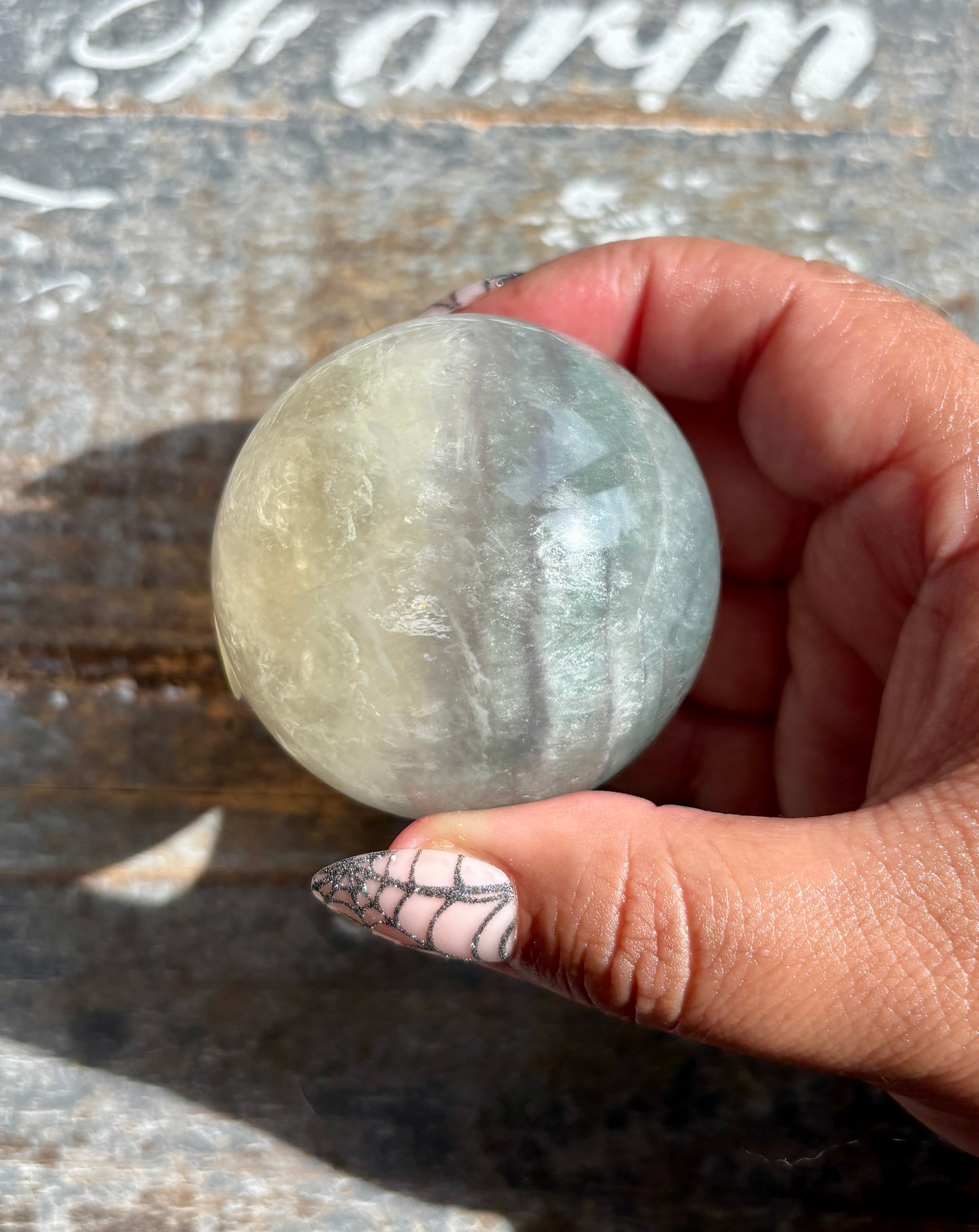 Gorgeous Mint Candy Fluorite Sphere | Opt I