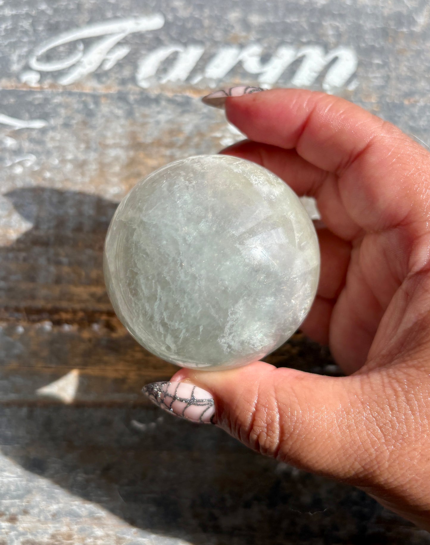 Gorgeous Mint Candy Fluorite Sphere | Opt I