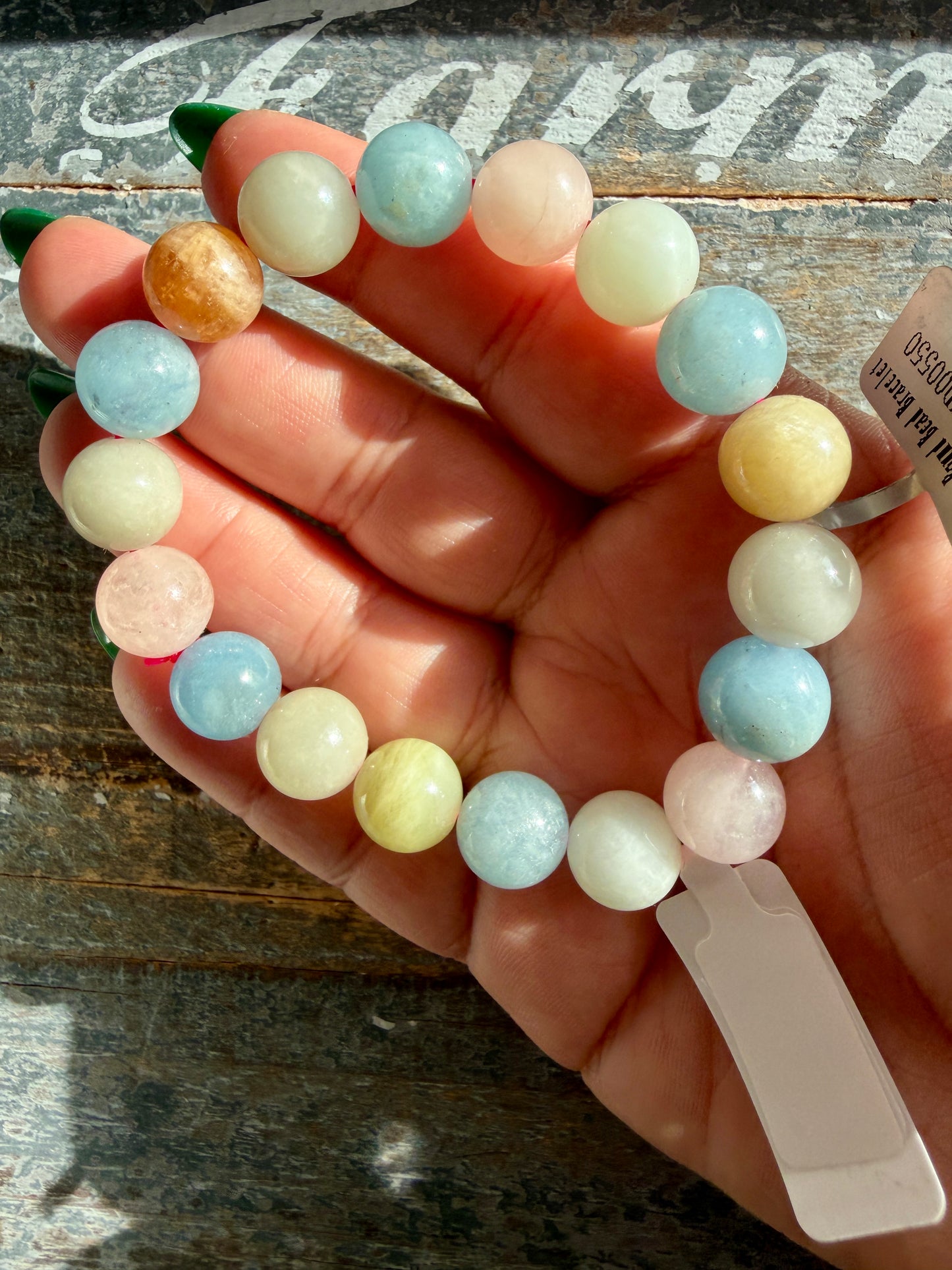 Gorgeous Morganite Bracelet | Opt B | Wrist Size 6.5" | 11MM