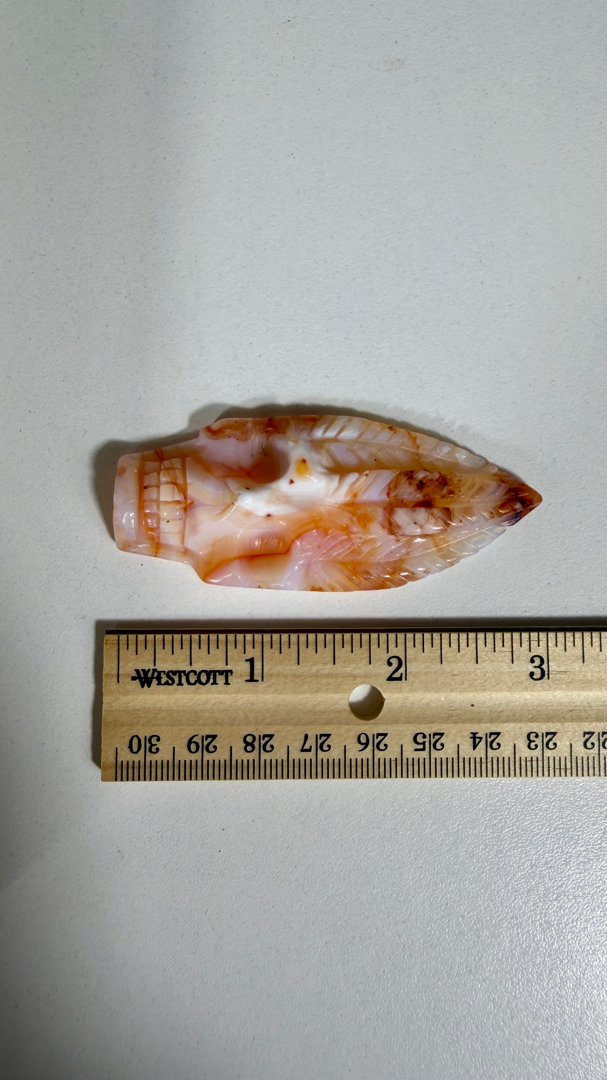 Carnelian Feather Skull | Madagascar | Opt 59
