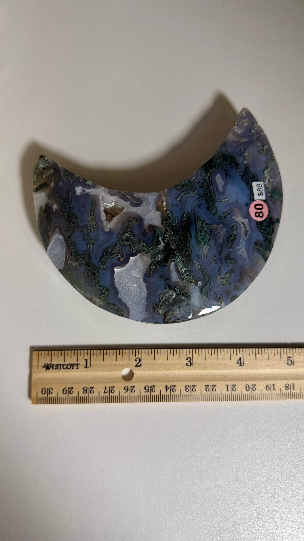 Gorgeous Moss Agate Moon | Opt 80