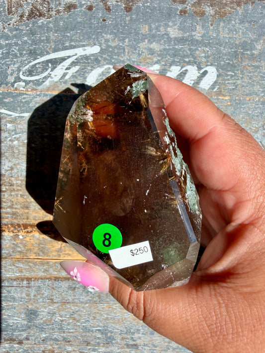 Gorgeous Himalayan Quartz with Chlorite & Rutile | India | Opt 8