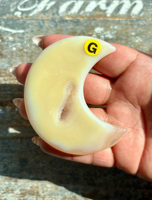 Gorgeous Agate Moon From Brazil | Opt G