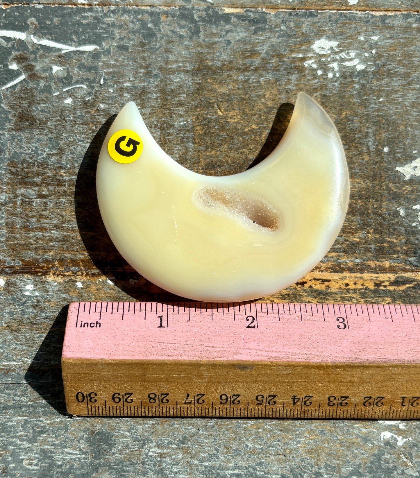 Gorgeous Agate Moon From Brazil | Opt G