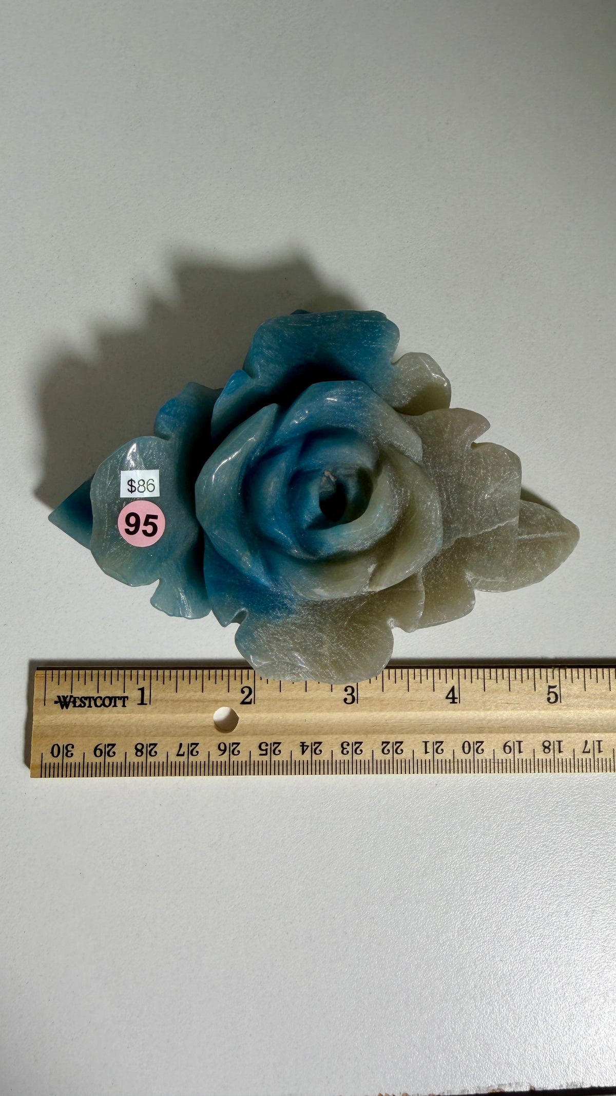 Gorgeous Hand Carved Trolleite Flower | Opt 95 (Discounted due to polish - 50% off)