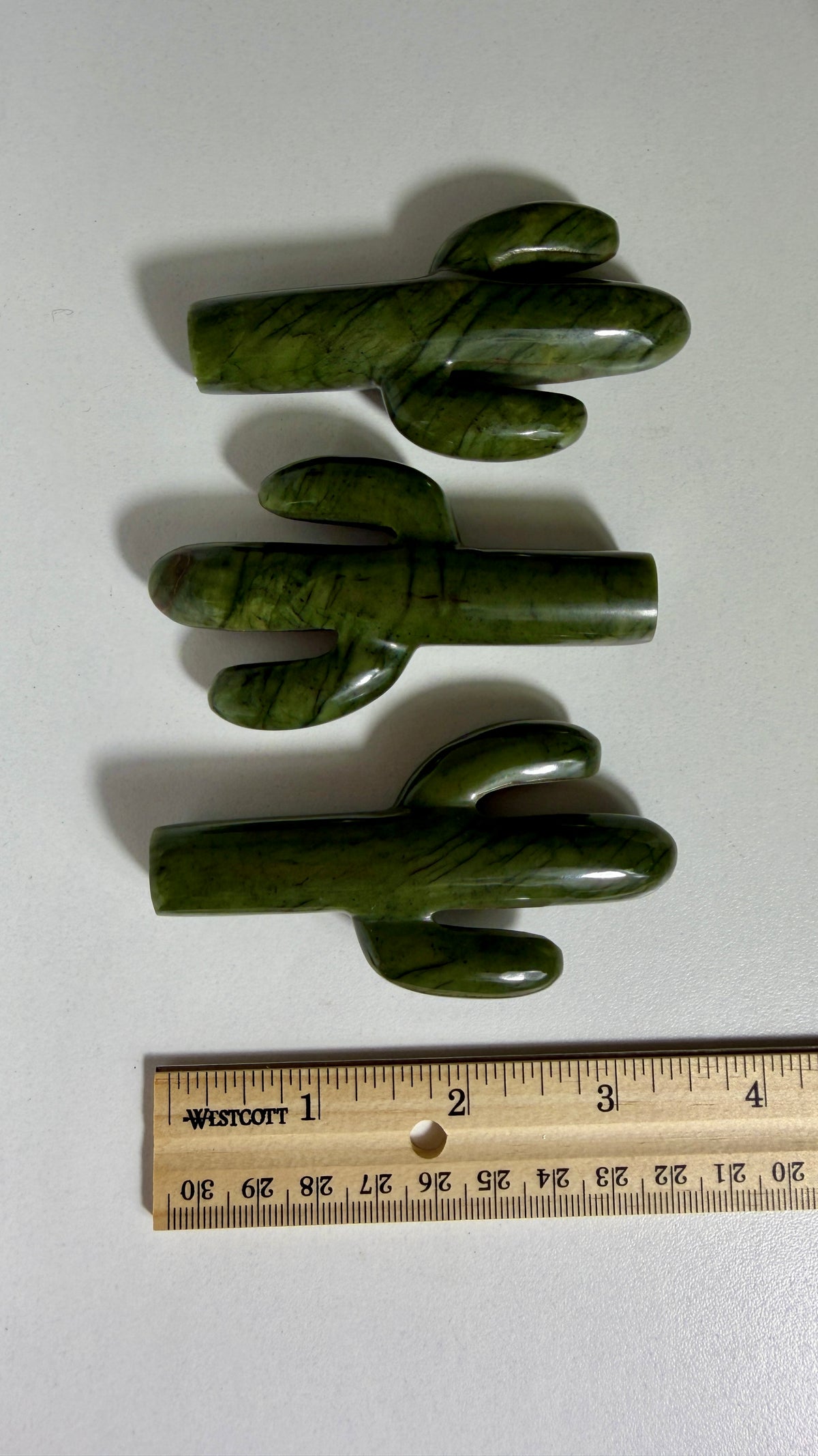 One (1) Gorgeous Serpentine Cactus Carving | Intuitively Chosen