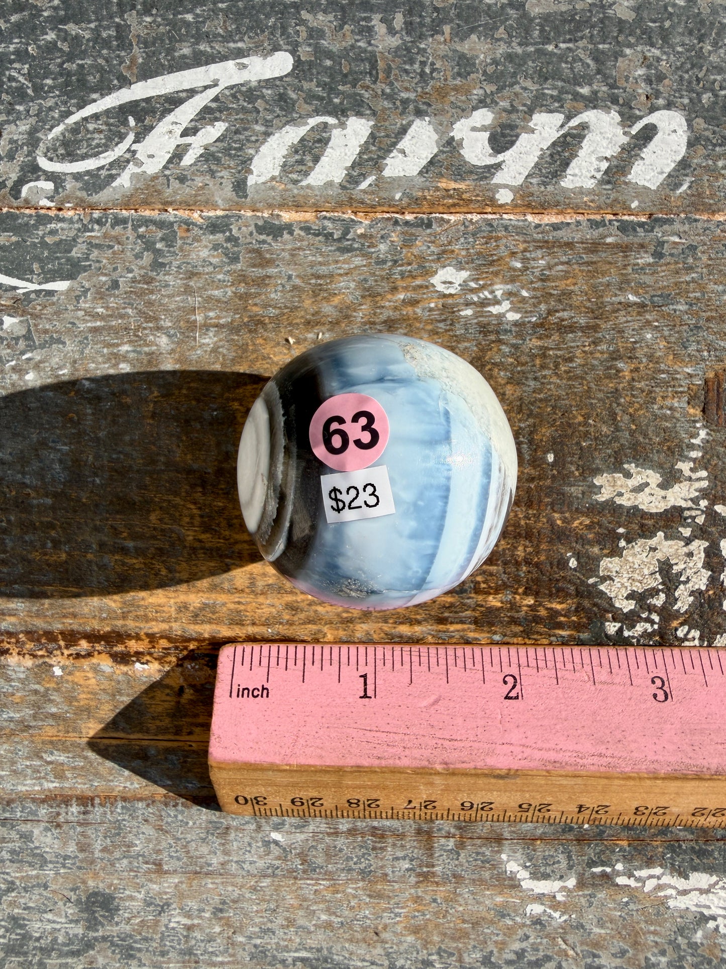 Gorgeous Blue Opal Sphere | India | Opt 63