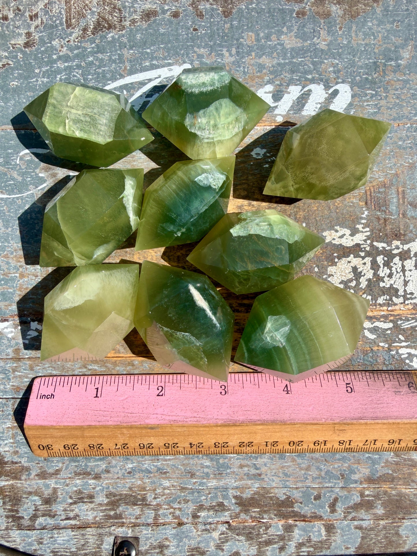 One (1) Lime Fluorite Mini Chunky Wand | Intuitively Chosen