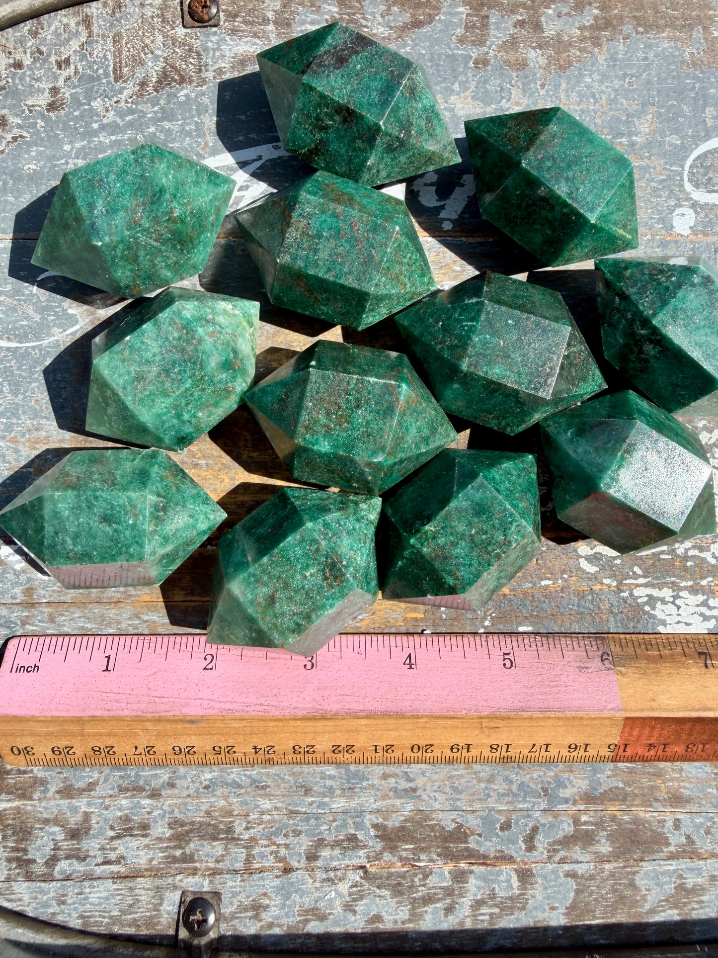 One (1) Green Fuchsite Mini Chunky Wand | Intuitively Chosen