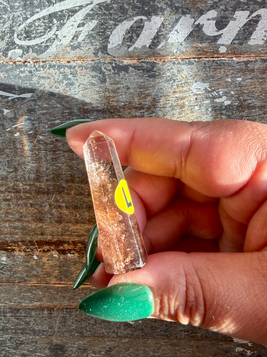 Mini Rutile in Quartz Tower | Opt L | Brazil