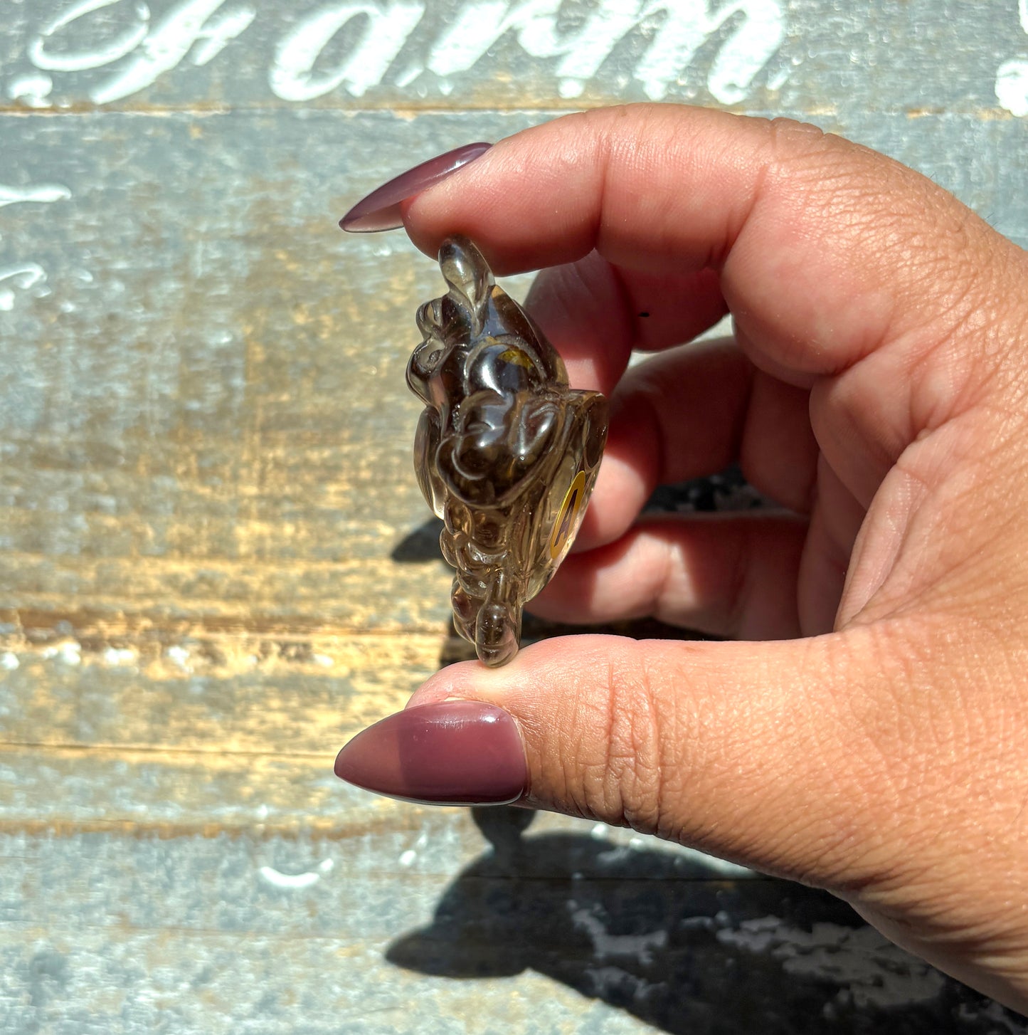 Gorgeous Natural Smokey Quartz Money Toad | Money Manifester | Opt A