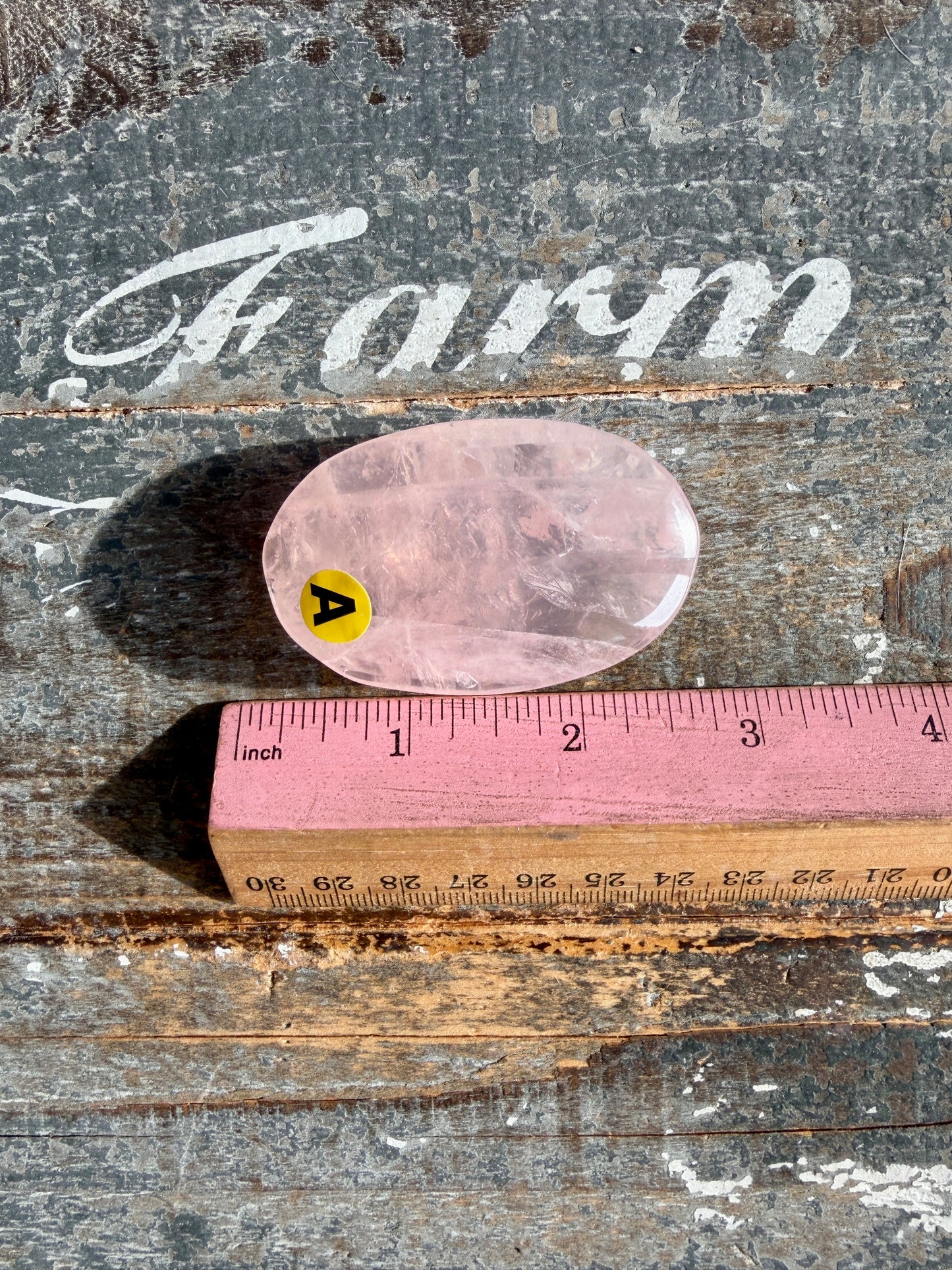 Gorgeous Rose Quartz Palm Stone | Opt A