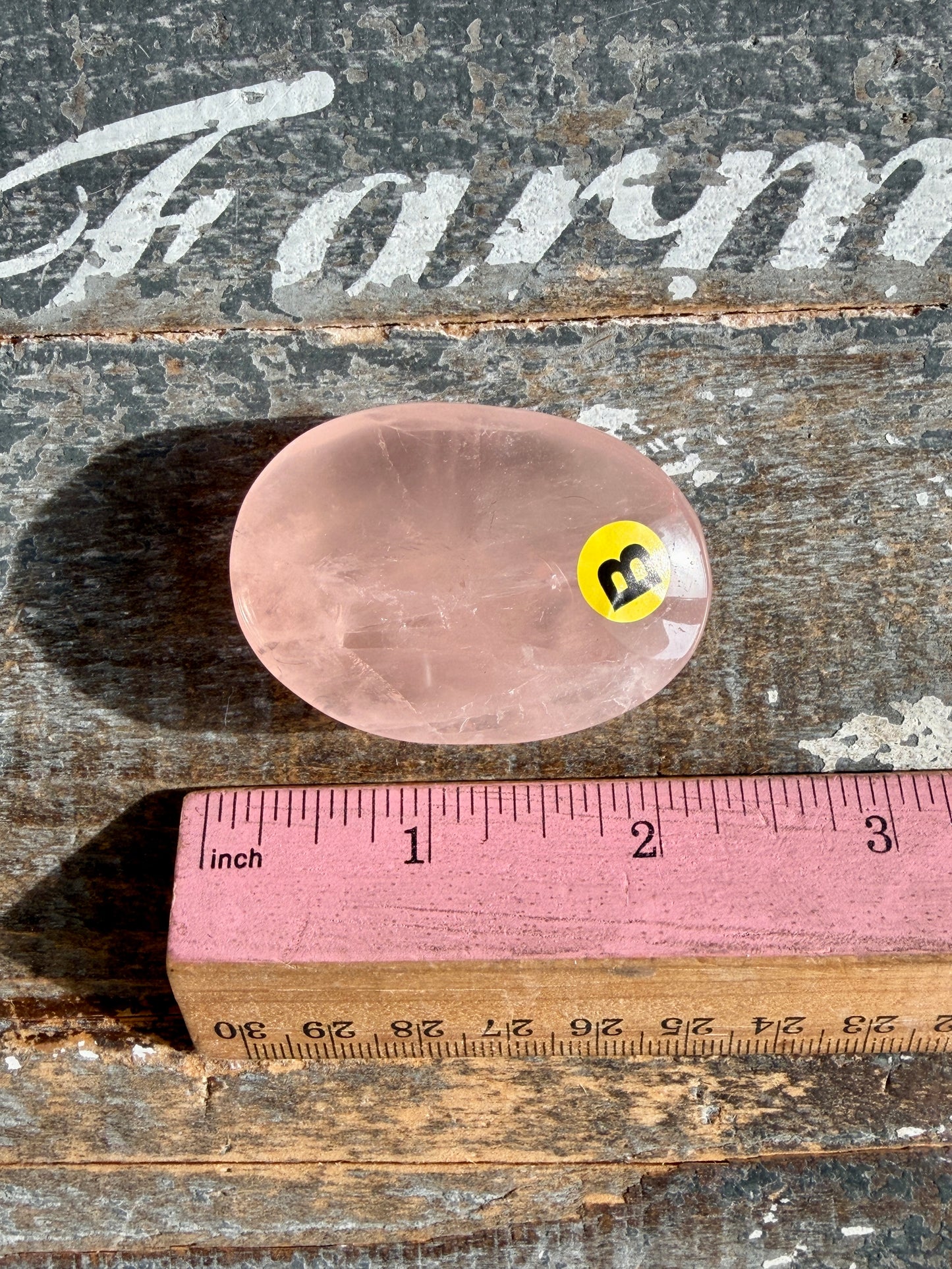 Gorgeous Rose Quartz Palm Stone | Opt B