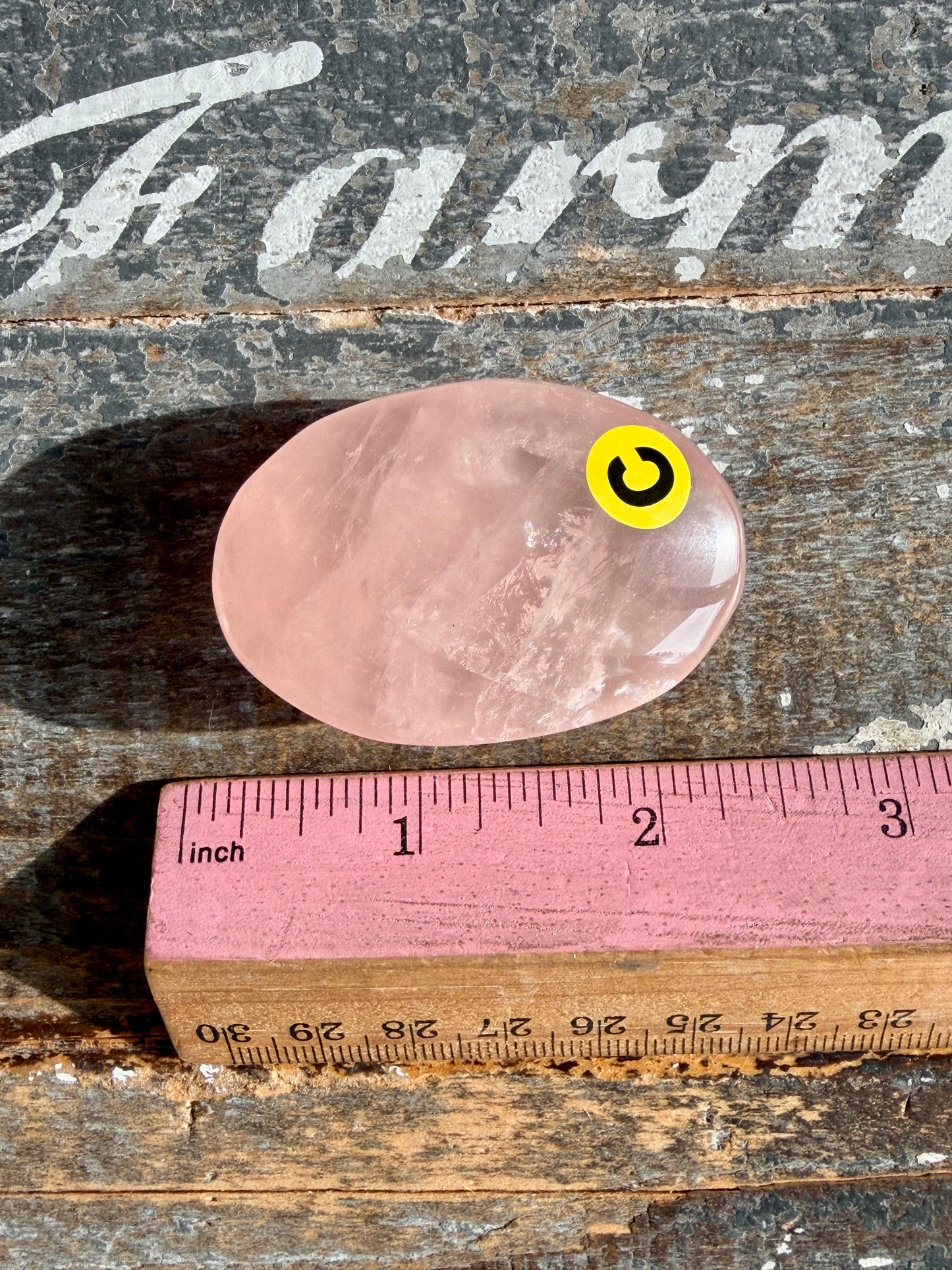 Gorgeous Rose Quartz Palm Stone | Opt C