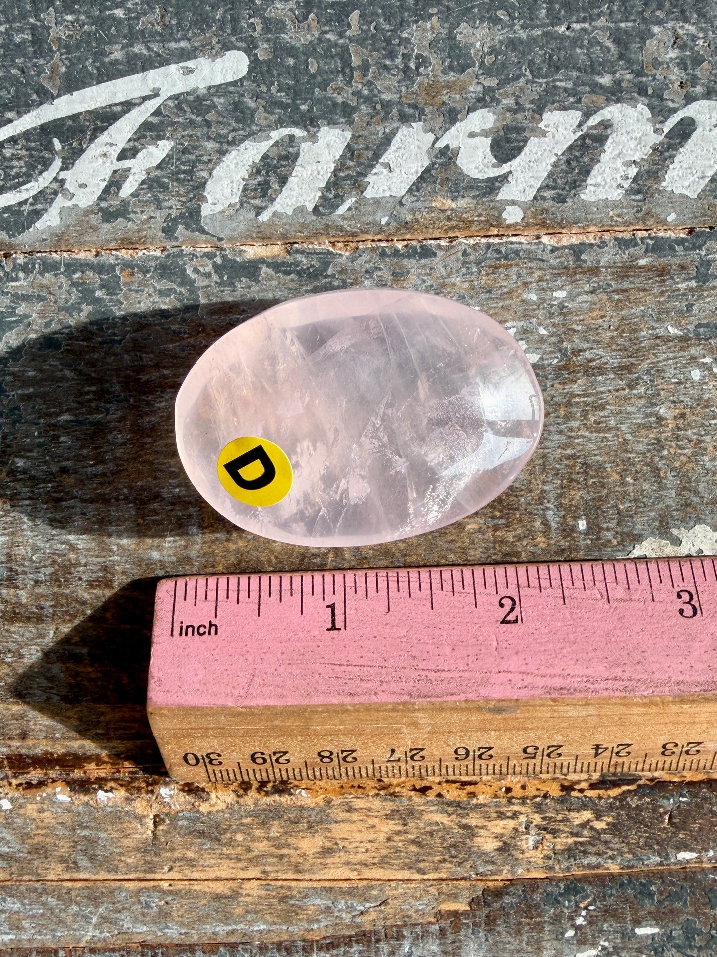 Gorgeous Rose Quartz Palm Stone | Opt D