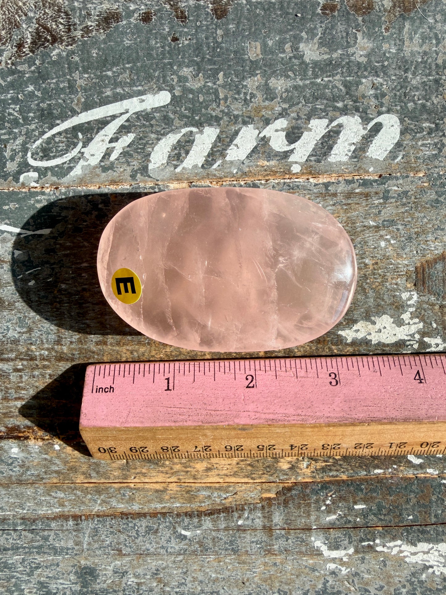Gorgeous Rose Quartz Palm Stone | Opt E