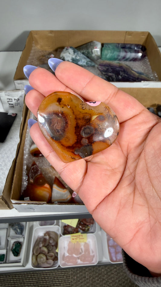 Gorgeous Banded Agate Heart | Opt 73