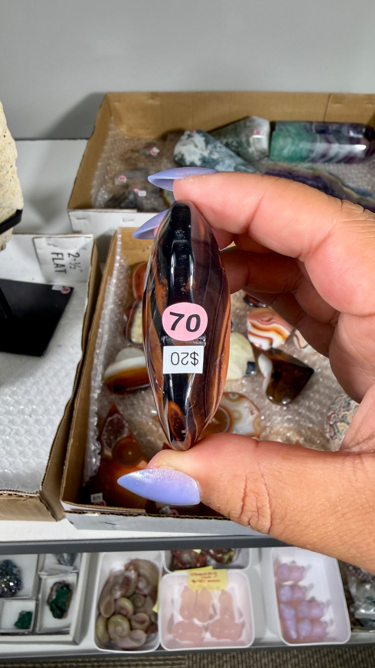 Gorgeous Banded Agate Heart | Opt 70