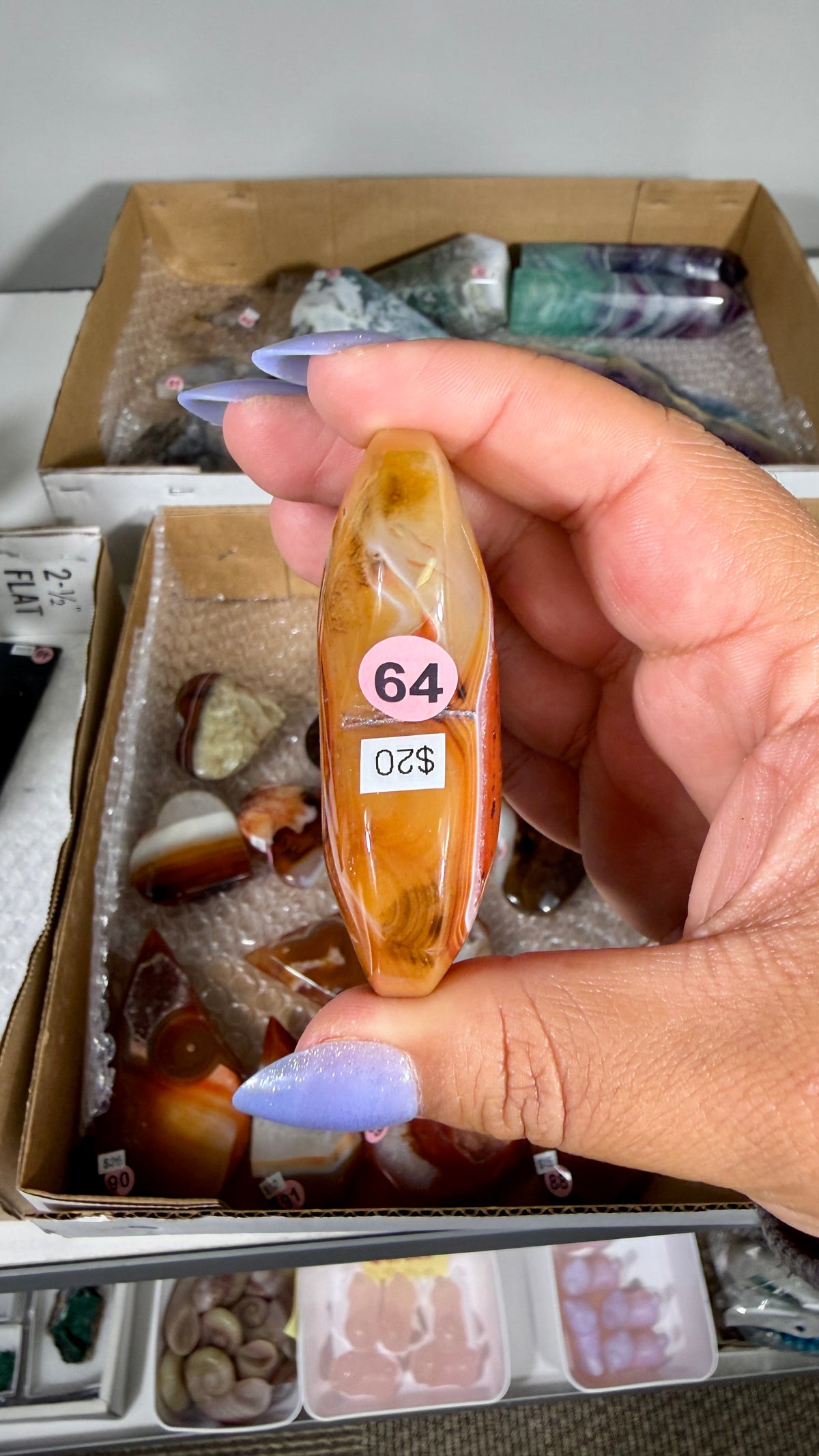 Gorgeous Banded Agate Heart | Opt 64