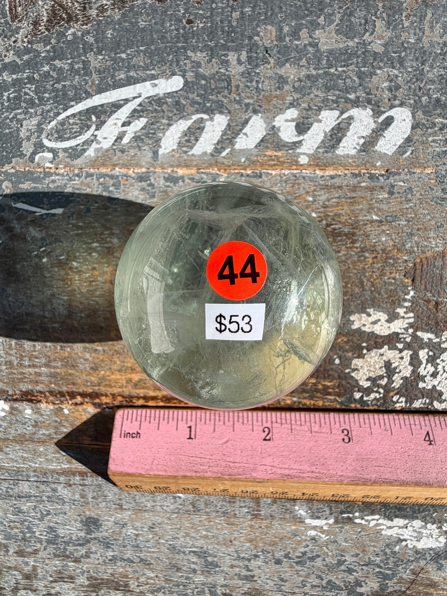 Gorgeous Stormy Water Fluorite Sphere | Opt 44