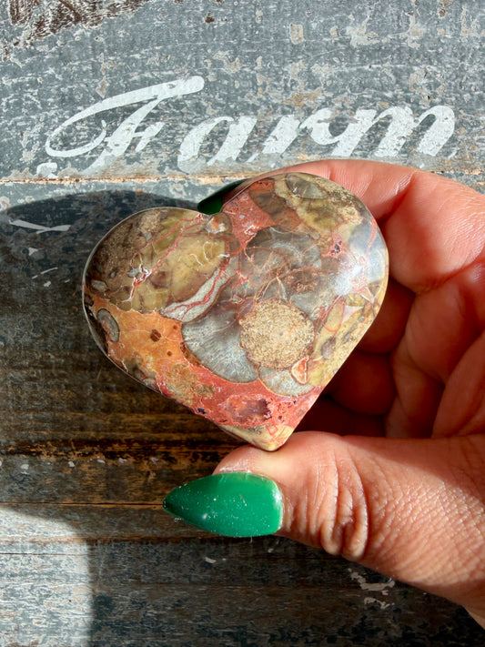 Unique Money Agate Heart | Opt Y