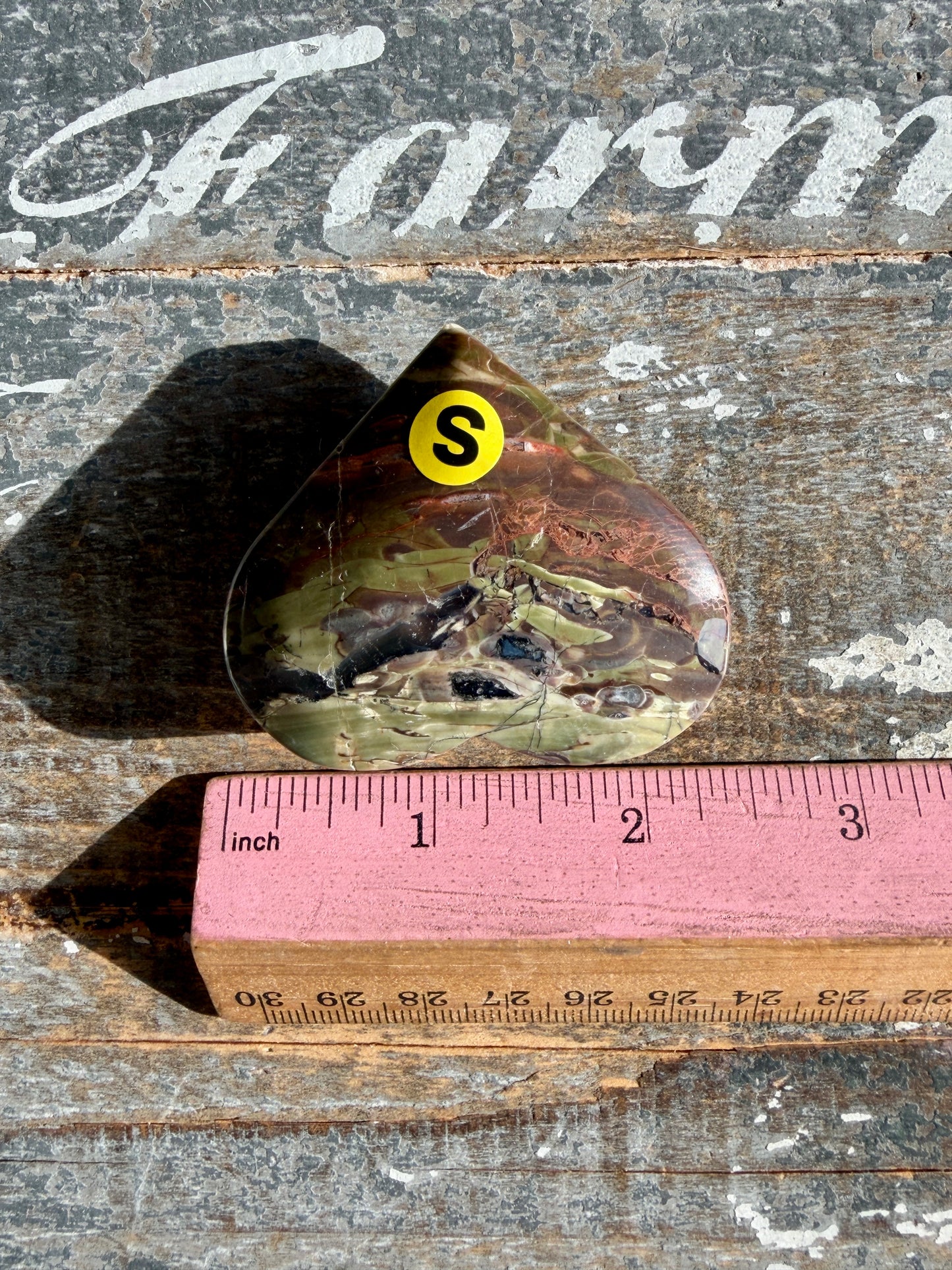 Unique Money Agate Heart | Opt S