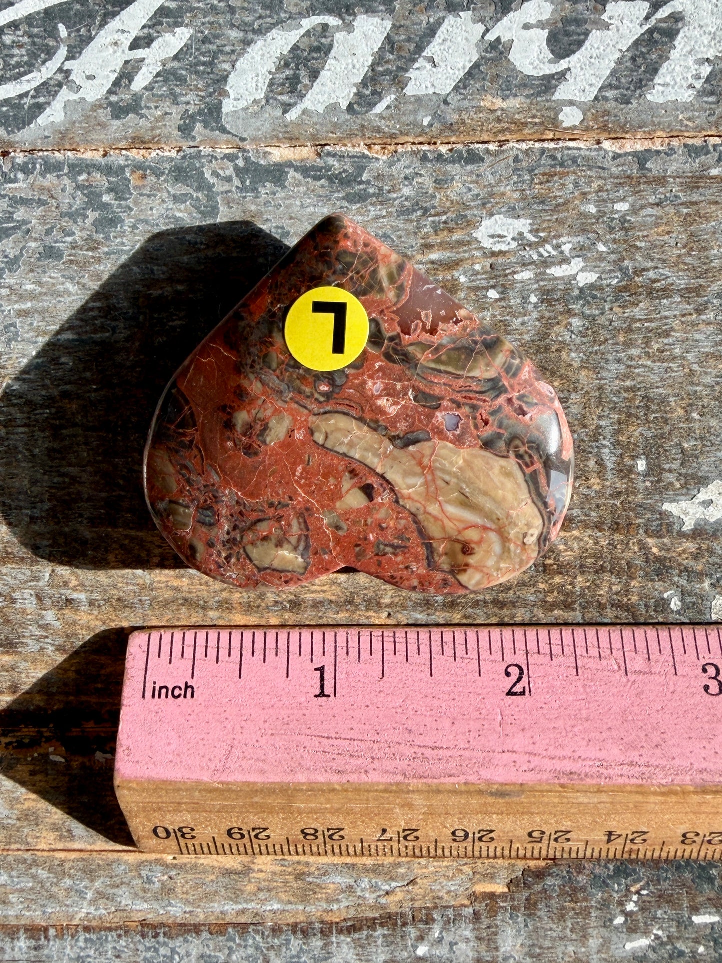 Unique Money Agate Heart | Opt L