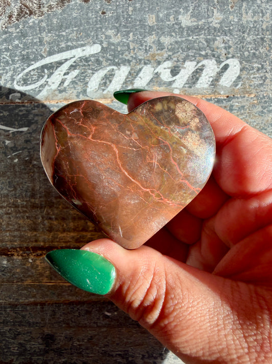 Unique Money Agate Heart | Opt M