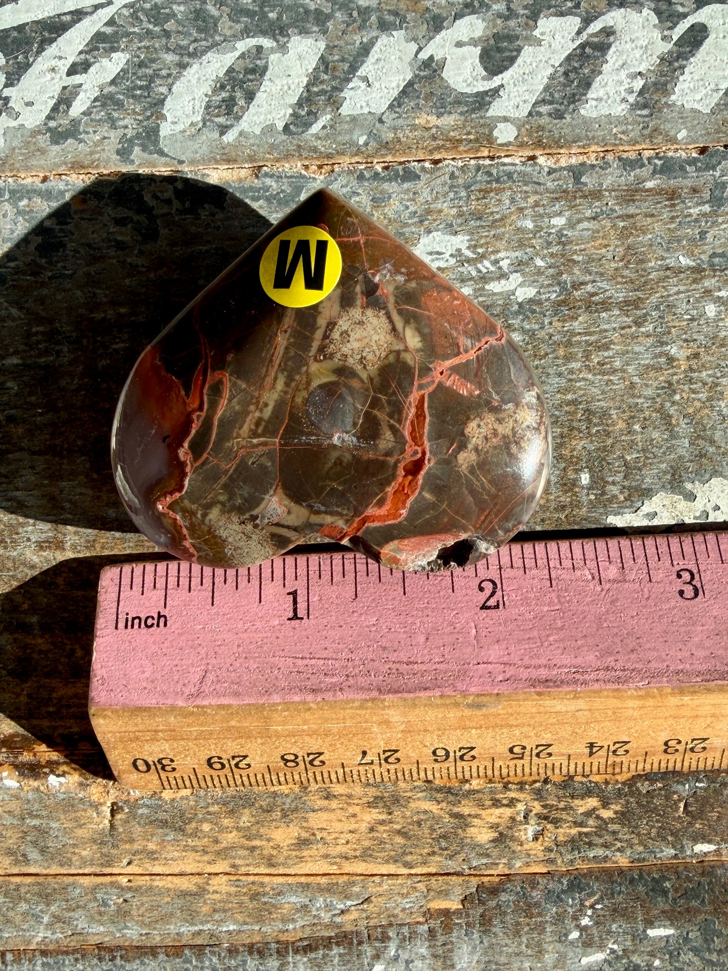 Unique Money Agate Heart | Opt M