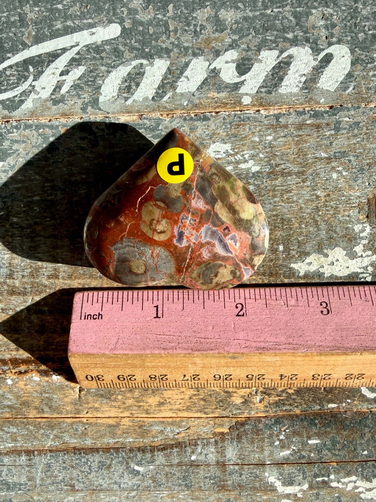 Unique Money Agate Heart | Opt P