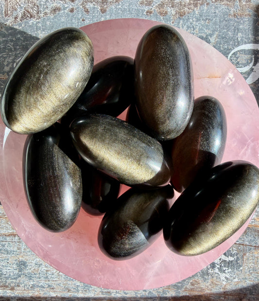 One (1) Gold Sheen Lingam | Intuitively Chosen