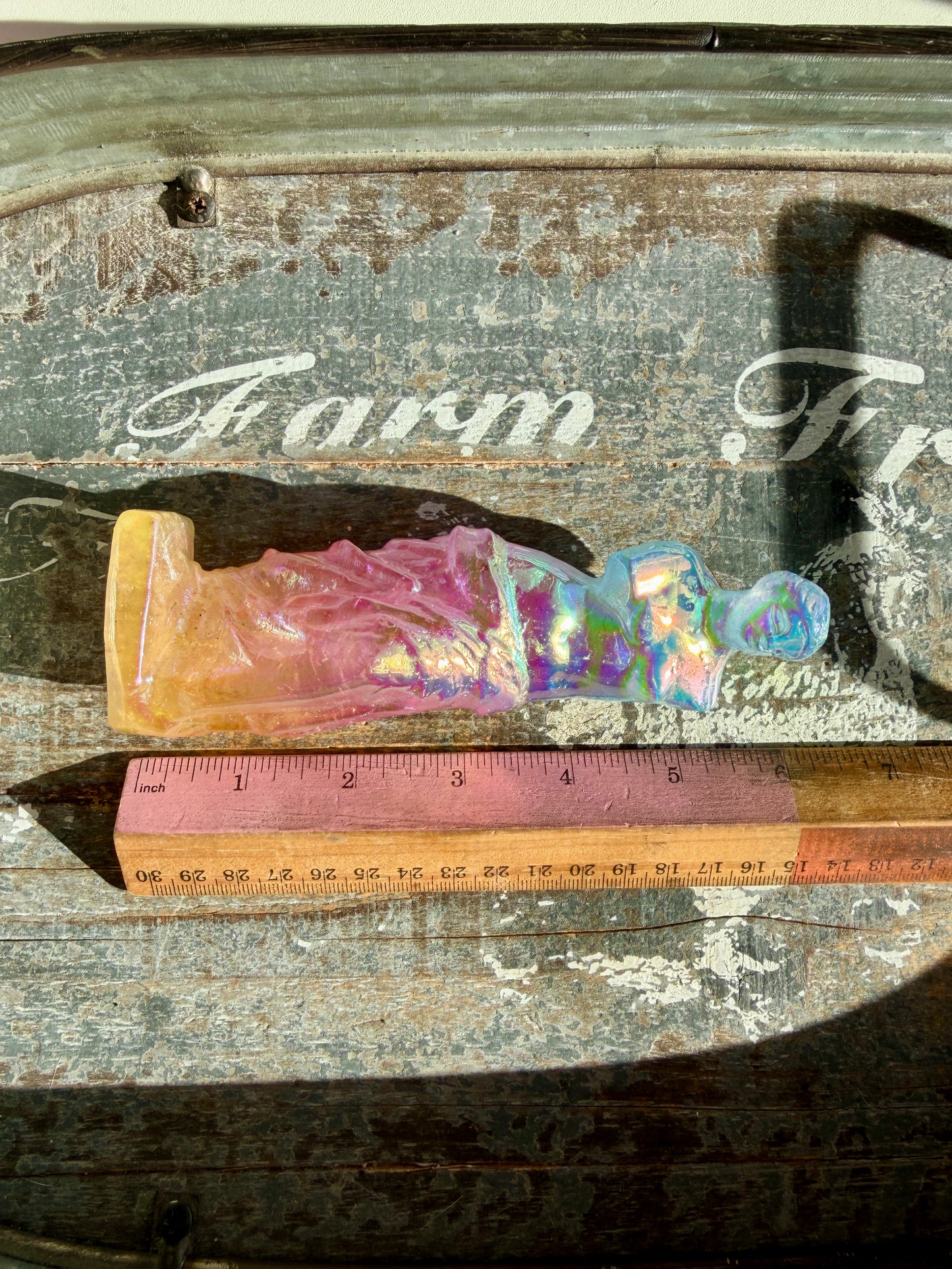 Gorgeous Aura Clear Quartz Aphrodite Carving | Opt S