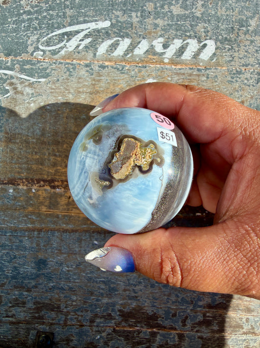 Gorgeous Blue Opal Sphere | India | Opt 50